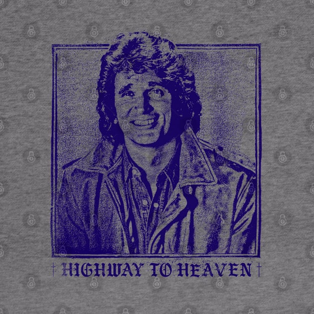 Highway to Heaven // 80s Retro TV Fan Design by DankFutura